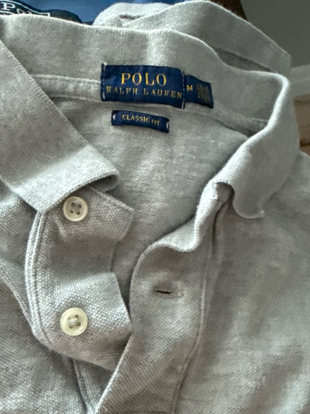 Polo by Ralph Lauren Light Gray Classic Fit Polo